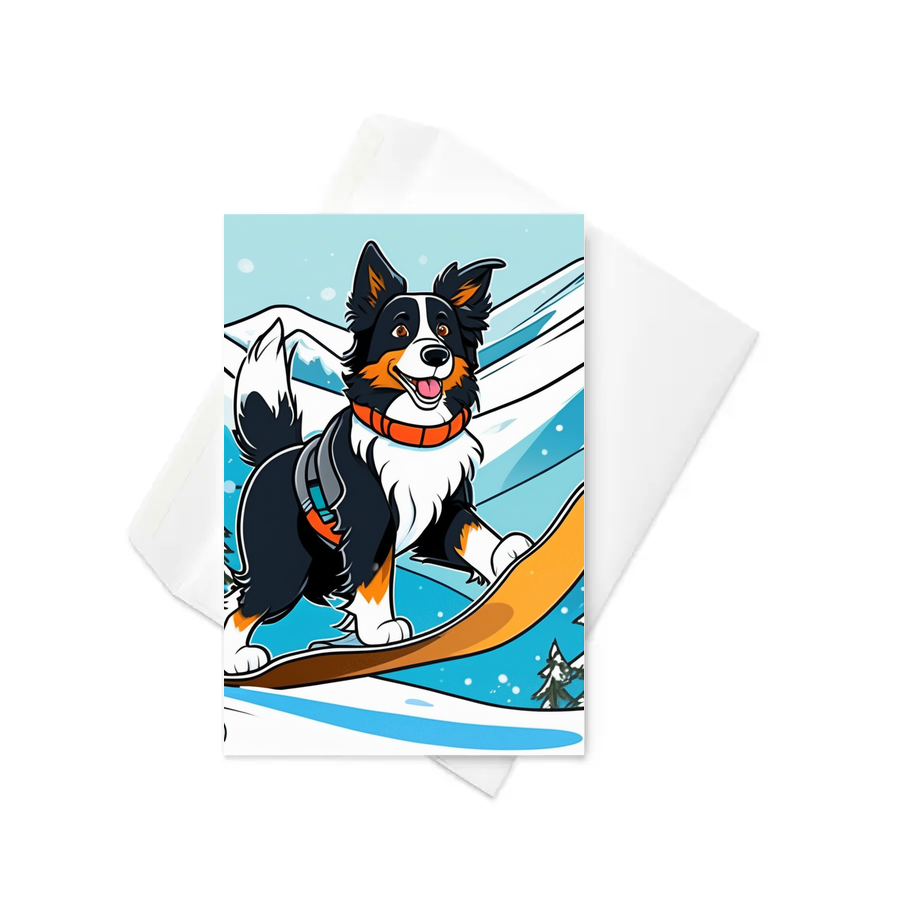 PugMug Custom Border Collie Greeting Card