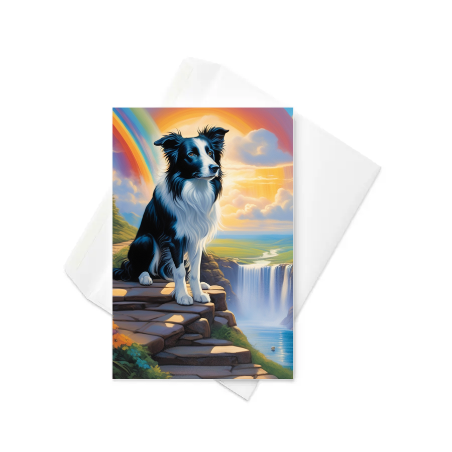 PugMug Custom Border Collie Greeting Card