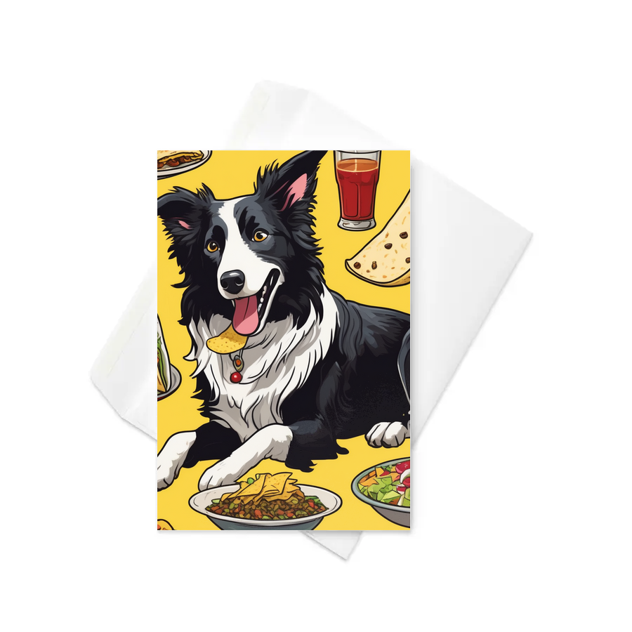 PugMug Custom Border Collie Greeting Card
