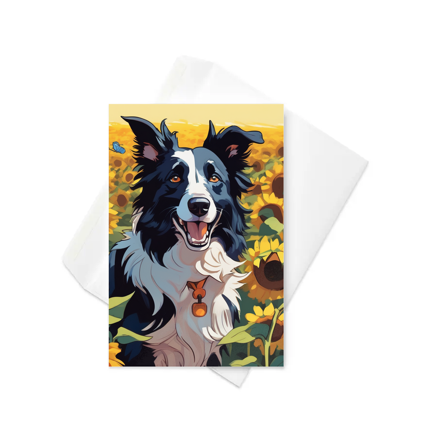 PugMug Custom Border Collie Greeting Card