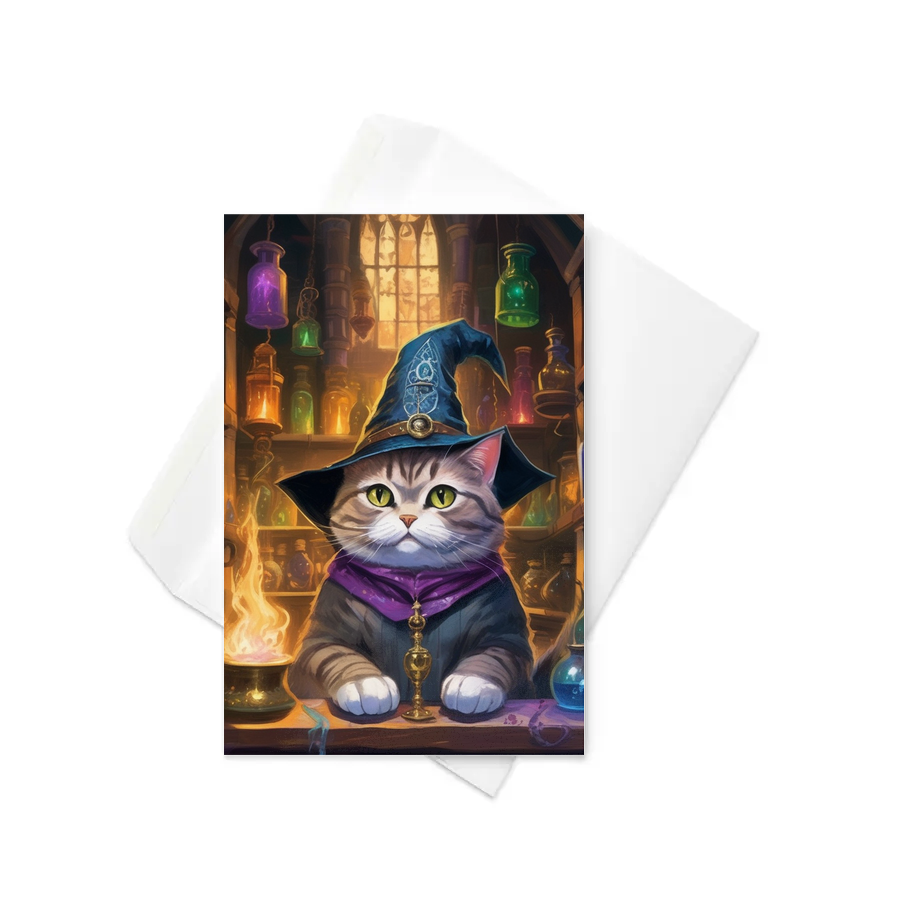 PugMug Custom Tabby British Shorthair Cat Greeting Card