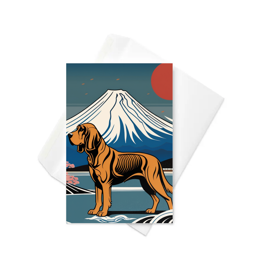 PugMug Custom Bloodhound Greeting Card