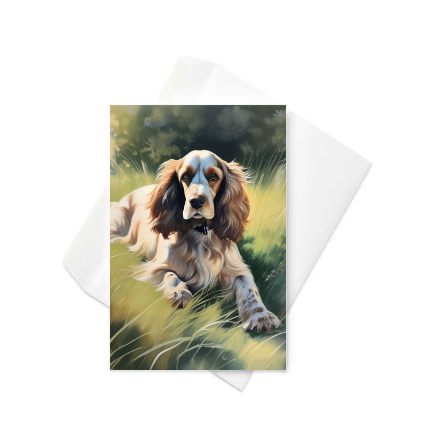 PugMug Custom English Cocker Spaniel Greeting Card