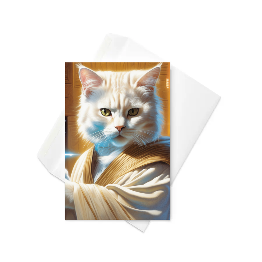 PugMug Custom White Exotic Cat Greeting Card