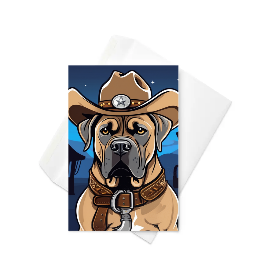 PugMug Custom Cane Corso Greeting Card