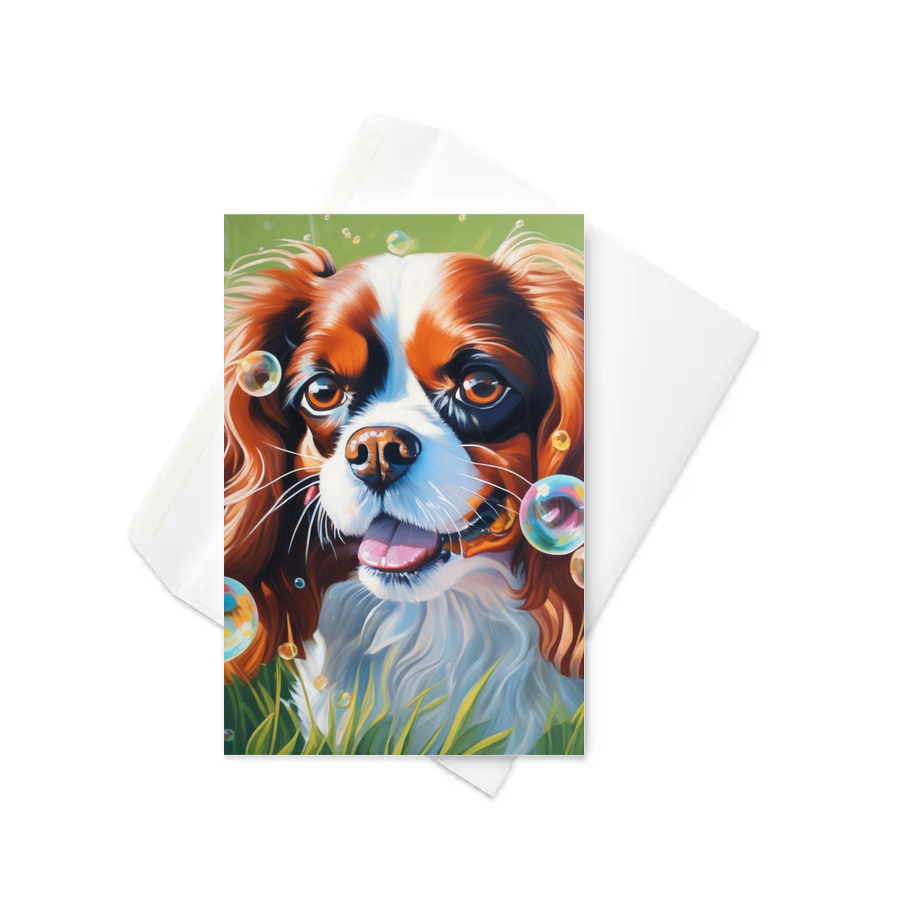 PugMug Custom Cavalier King Charles Spaniel Greeting Card