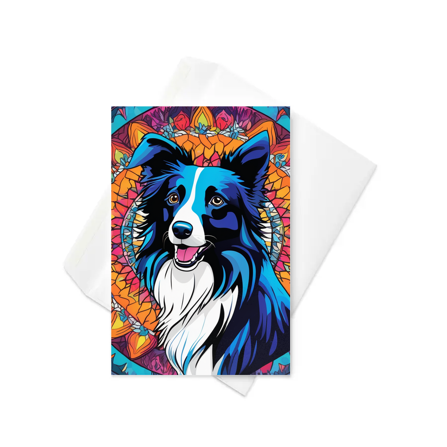 PugMug Custom Border Collie Greeting Card