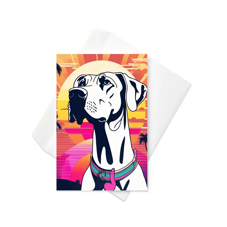 PugMug Custom Great Dane Greeting Card