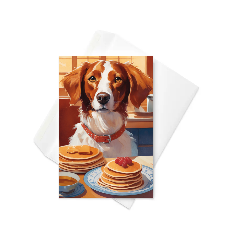 PugMug Custom Brittany Dog Greeting Card