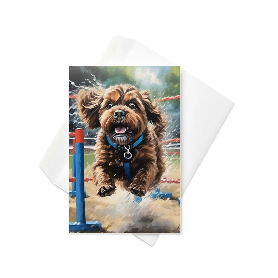 PugMug Custom Lily Greeting Card