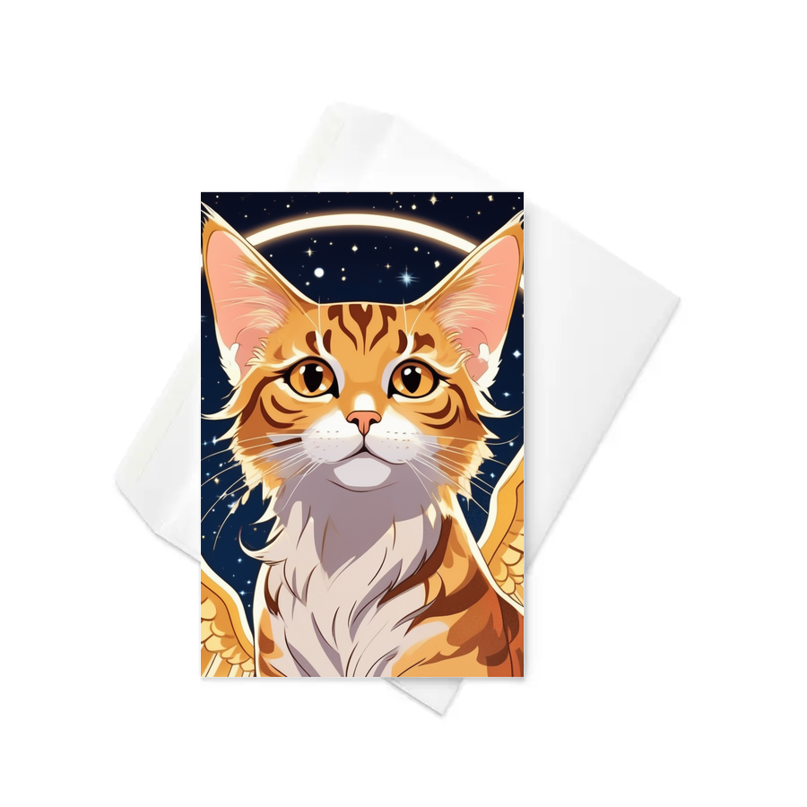 PugMug Custom Tabby Companion Cat Greeting Card