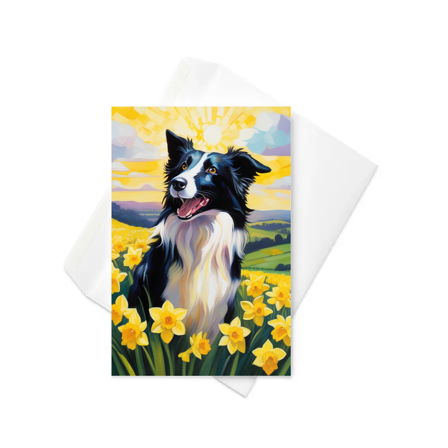 PugMug Custom Border Collie Greeting Card