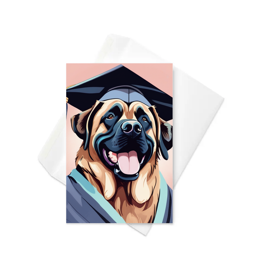 PugMug Custom Mastiff Greeting Card