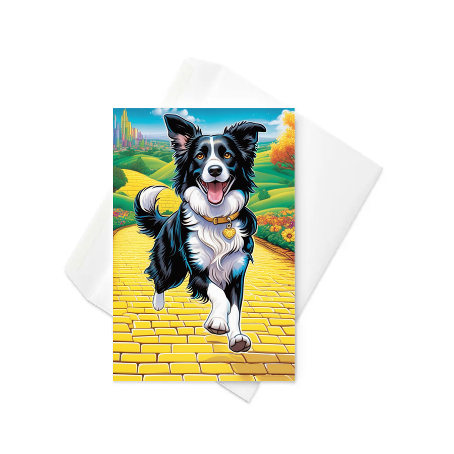 PugMug Custom Border Collie Greeting Card