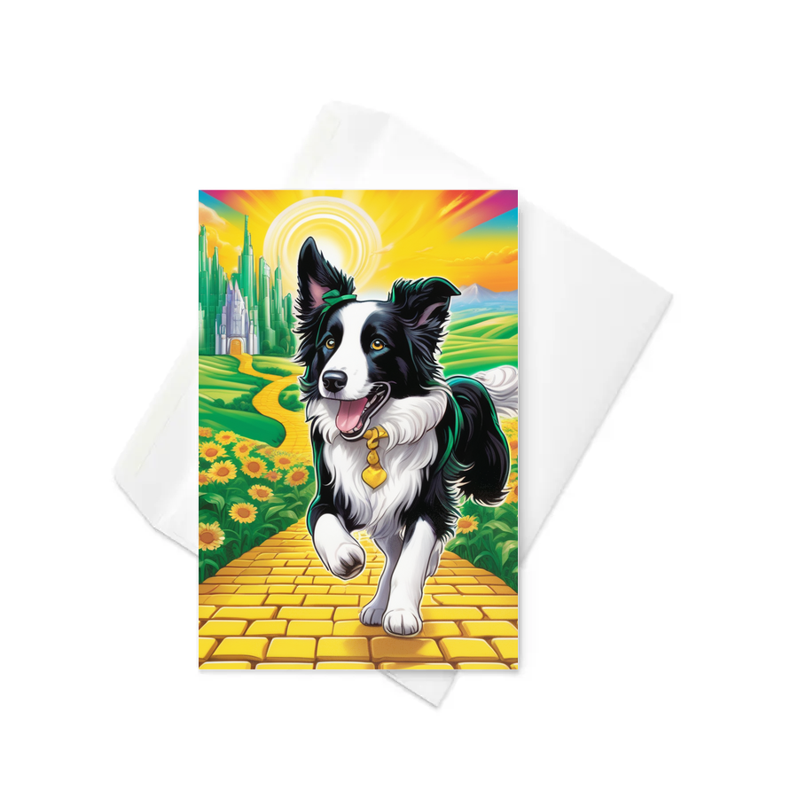 PugMug Custom Border Collie Greeting Card