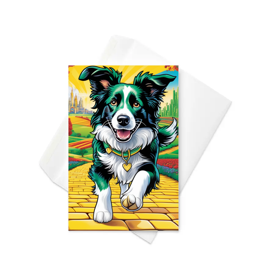 PugMug Custom Border Collie Greeting Card