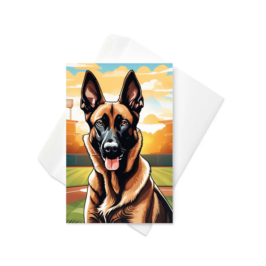 PugMug Custom Belgian Malinois Greeting Card