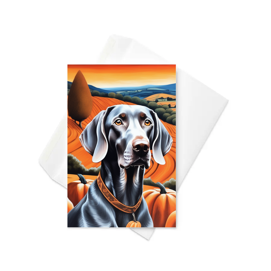 PugMug Custom Weimaraner Greeting Card