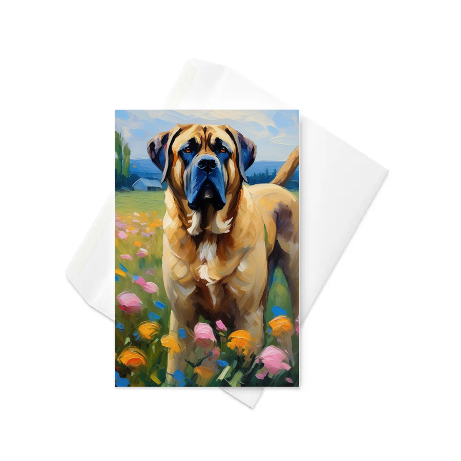 PugMug Custom Mastiff Greeting Card