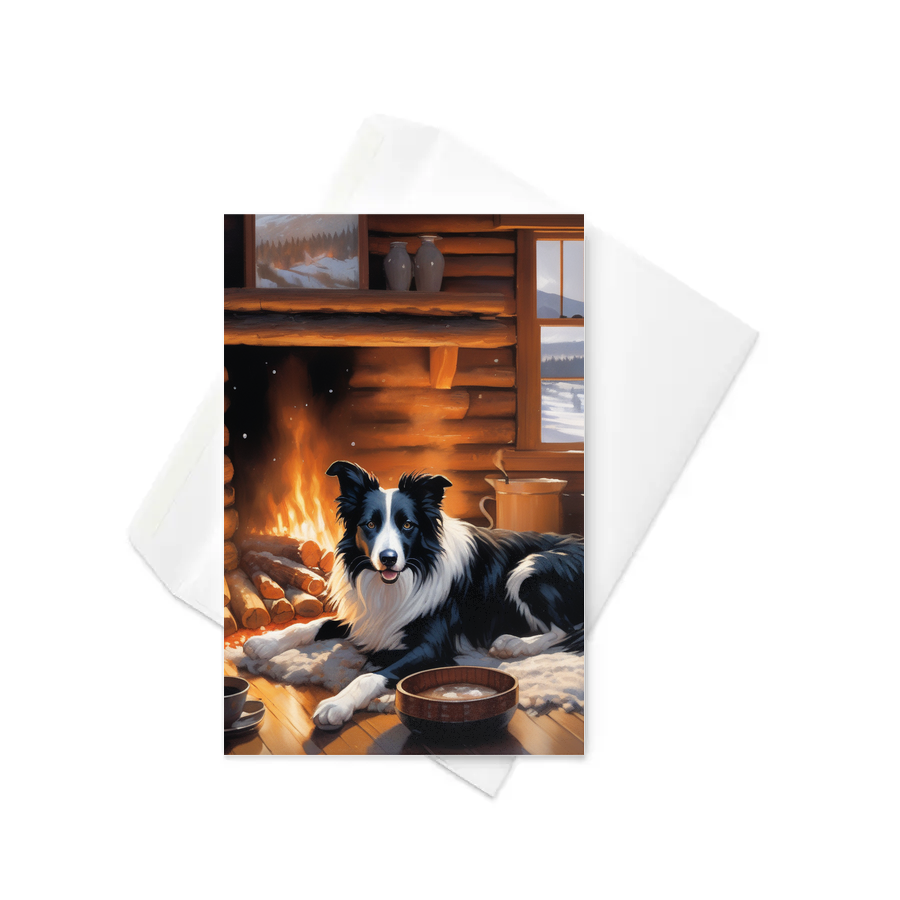 PugMug Custom Border Collie Greeting Card