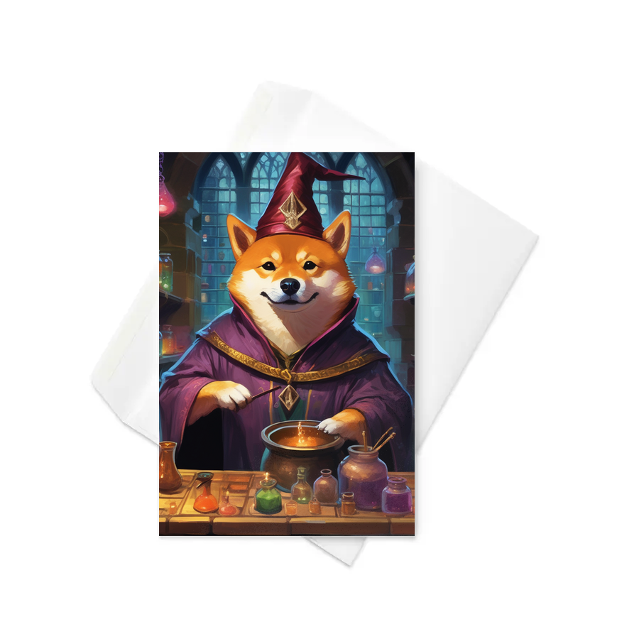 PugMug Custom Shiba Inu Greeting Card