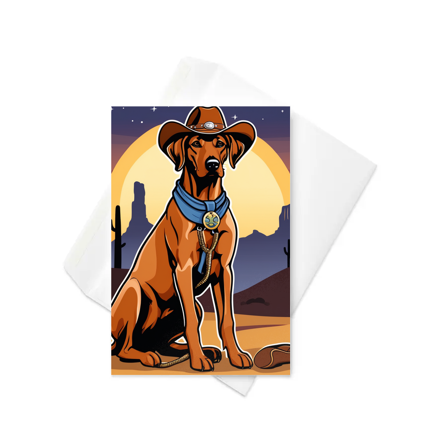 PugMug Custom Rhodesian Ridgeback Greeting Card