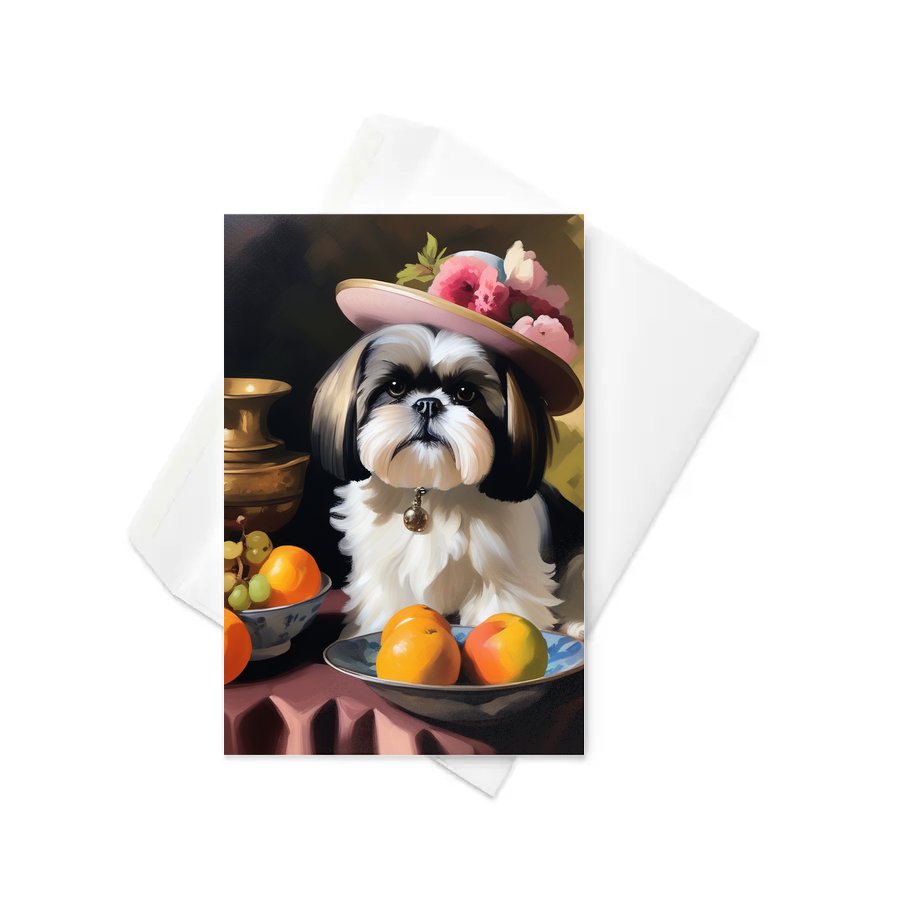 PugMug Custom Shih Tzu Greeting Card