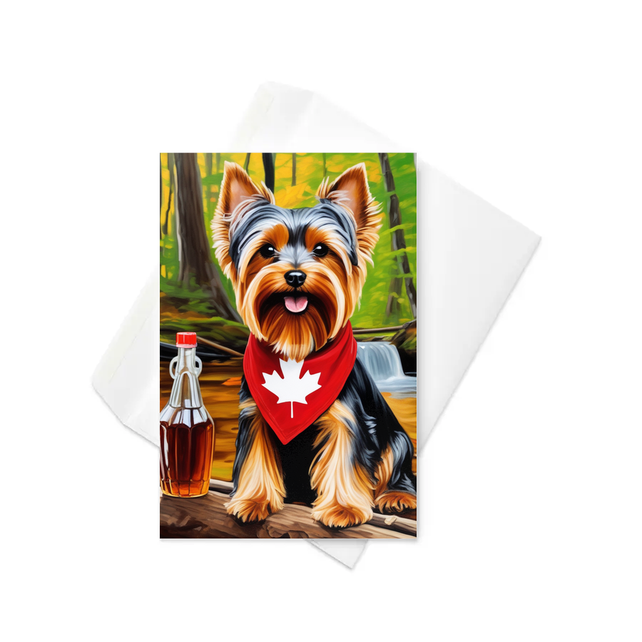 PugMug Custom Yorkshire Terrier Greeting Card
