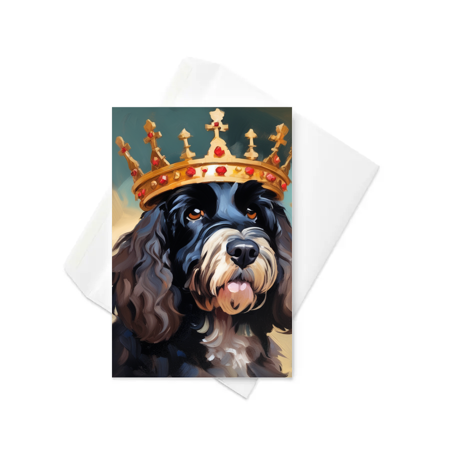 PugMug Custom Portuguese Water Dog Greeting Card