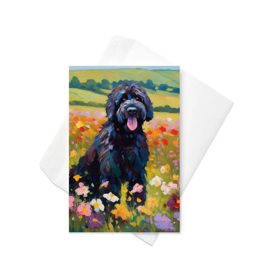 PugMug Custom Portuguese Water Dog Greeting Card
