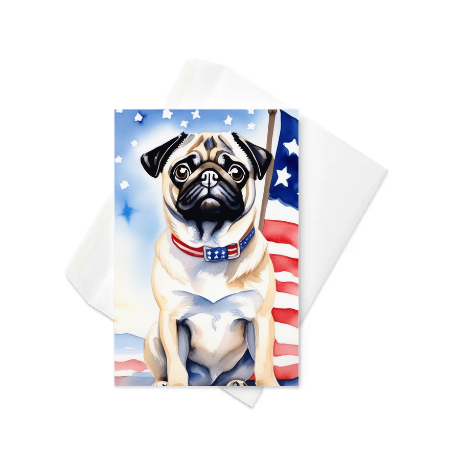 PugMug Custom Pug Greeting Card