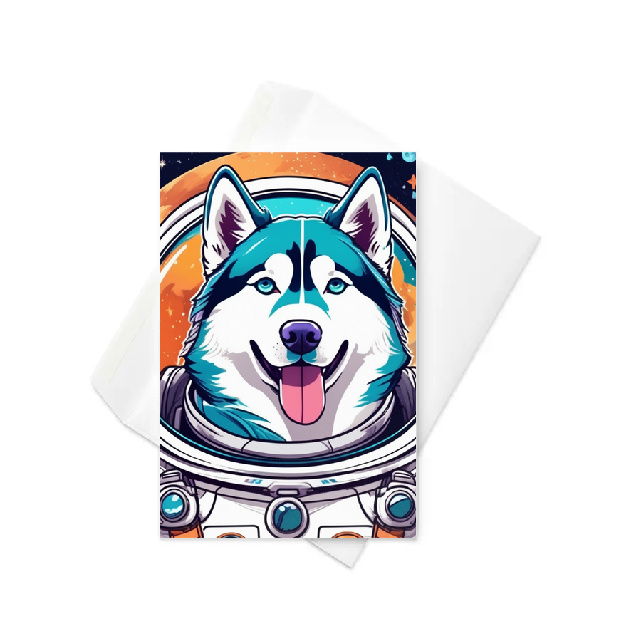 PugMug Custom Siberian Husky Greeting Card