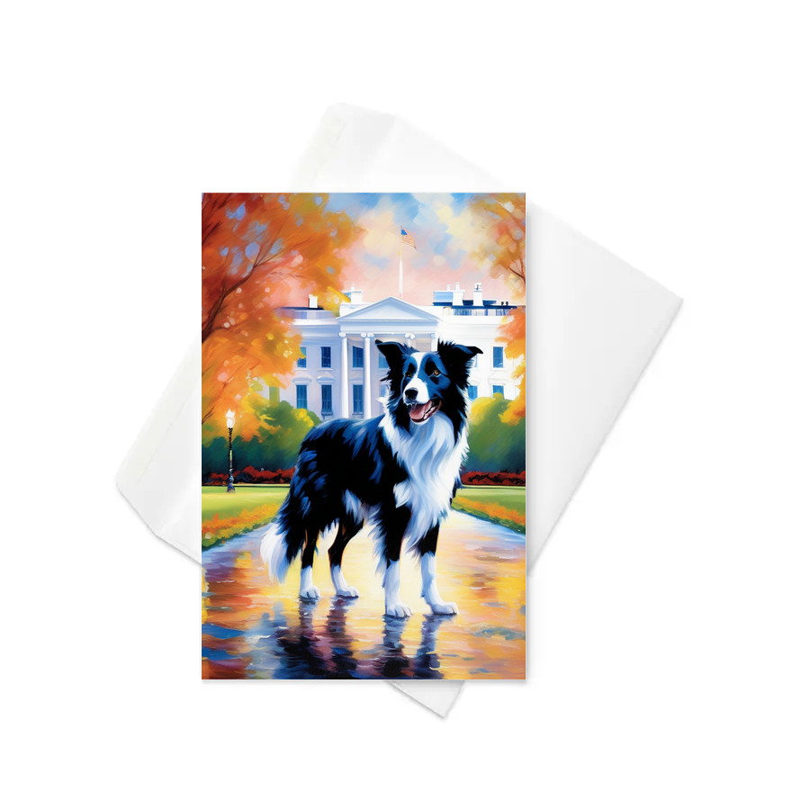 PugMug Custom Border Collie Greeting Card