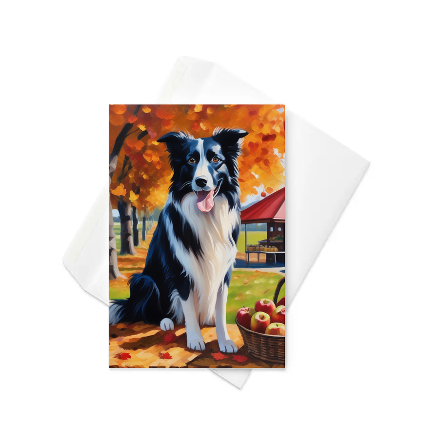 PugMug Custom Border Collie Greeting Card