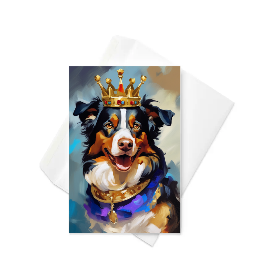PugMug Custom Miniature American Shepherd Greeting Card