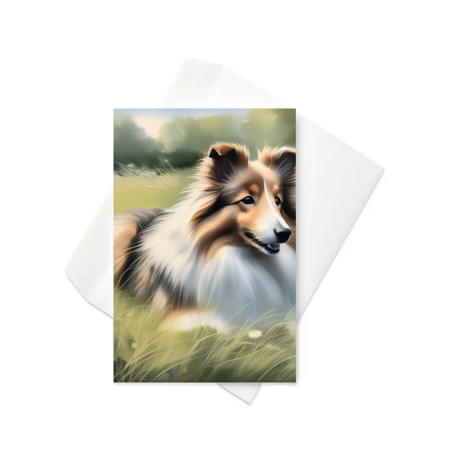 PugMug Custom Shetland Sheepdog Greeting Card