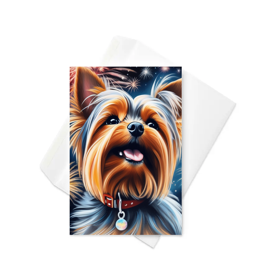 PugMug Custom Yorkshire Terrier Greeting Card