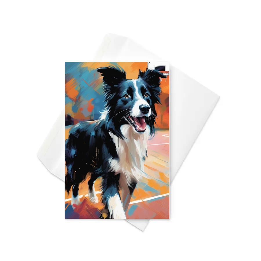 PugMug Custom Border Collie Greeting Card