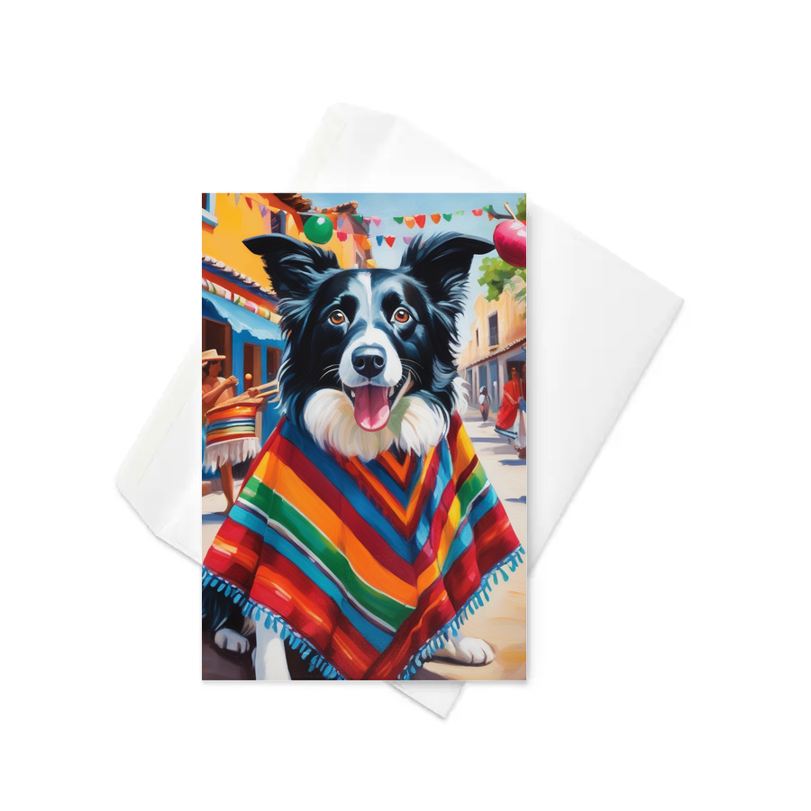 PugMug Custom Border Collie Greeting Card