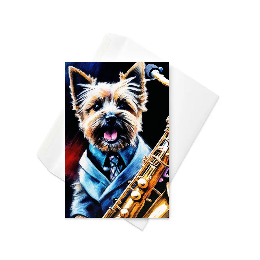 PugMug Custom Cairn Terrier Greeting Card