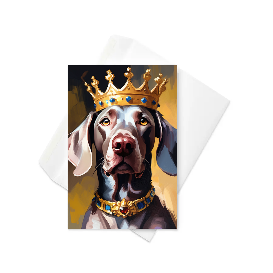 PugMug Custom Weimaraner Greeting Card