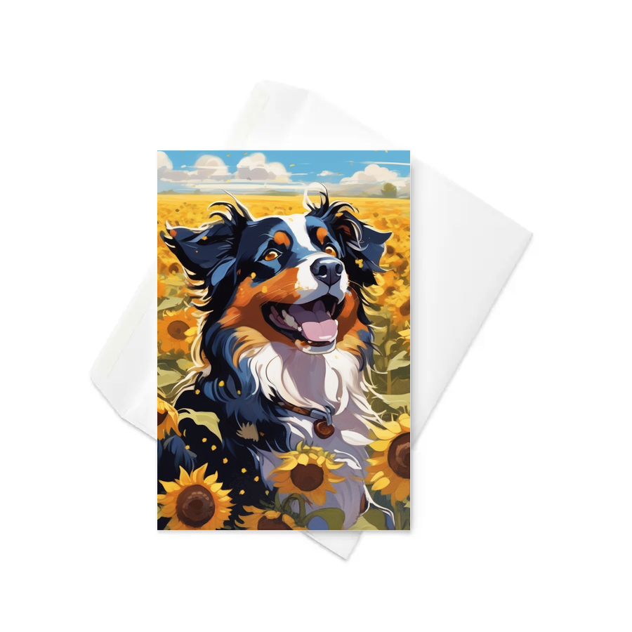 PugMug Custom Miniature American Shepherd Greeting Card