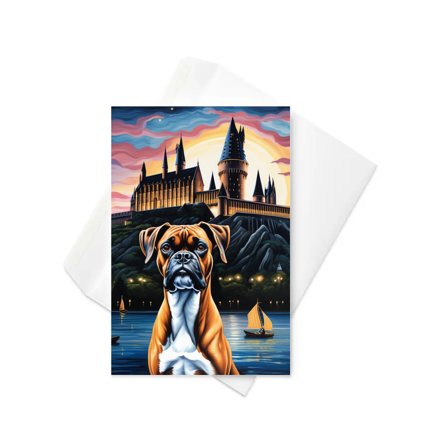 PugMug Custom Boxer Dog Greeting Card