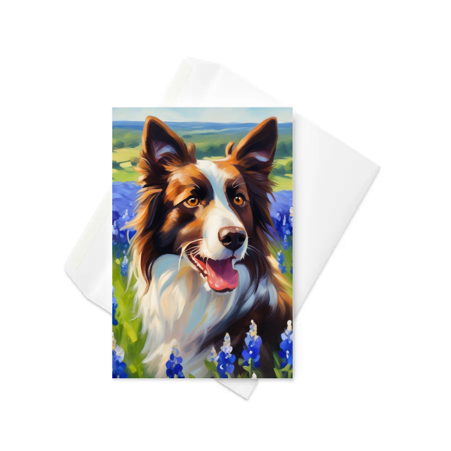 PugMug Custom Border Collie Greeting Card