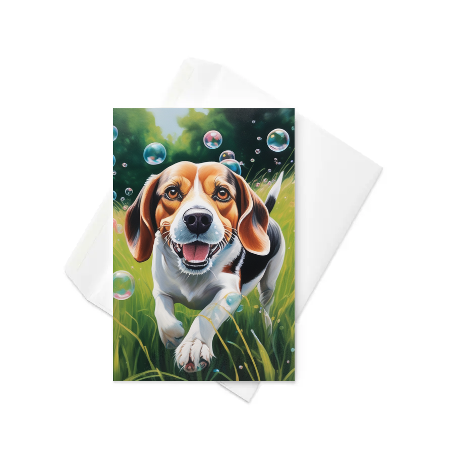PugMug Custom Beagle Greeting Card