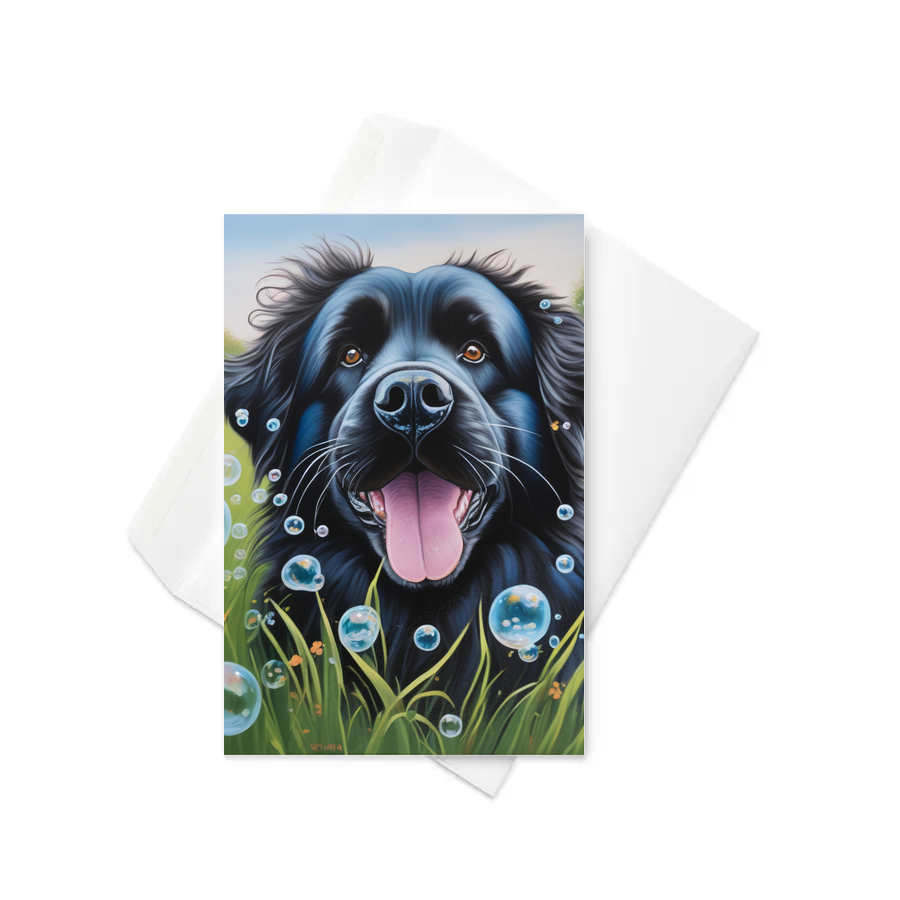 PugMug Custom Newfoundland Greeting Card