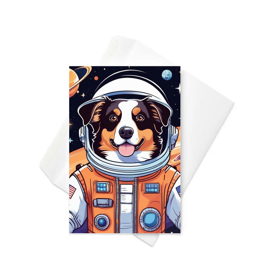 PugMug Custom Miniature American Shepherd Greeting Card