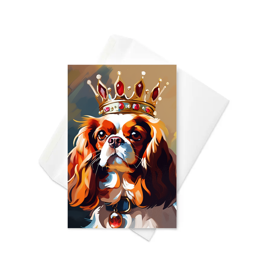 PugMug Custom Cavalier King Charles Spaniel Greeting Card