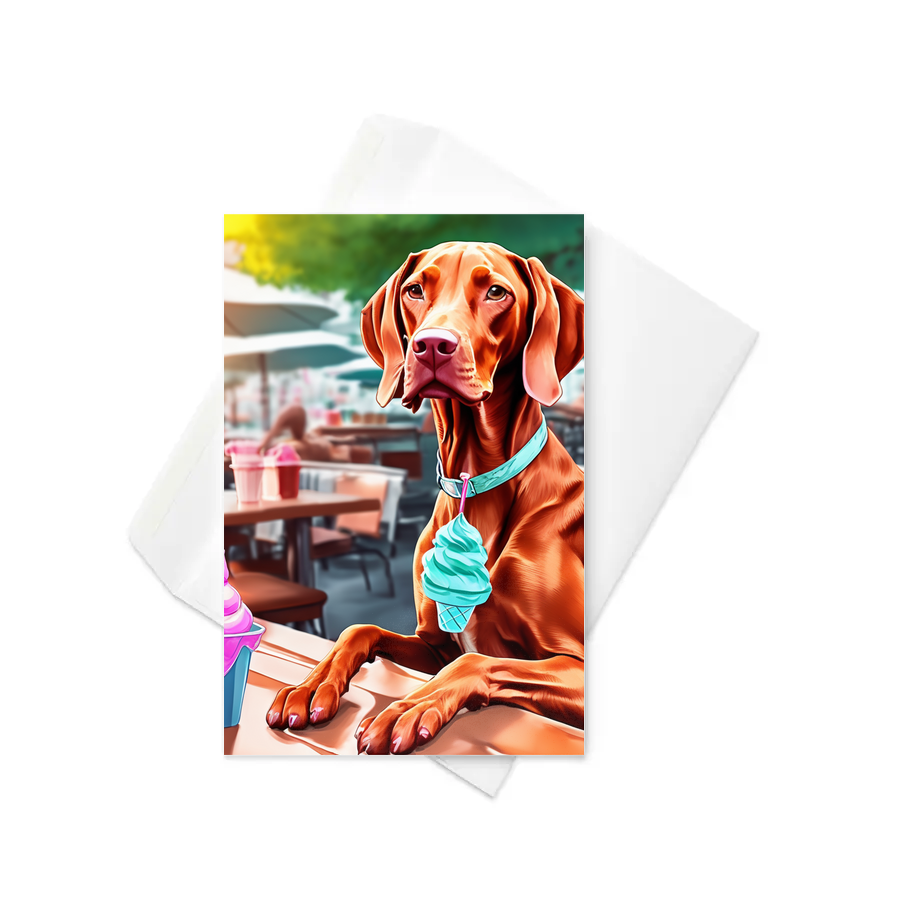 PugMug Custom Vizsla Greeting Card