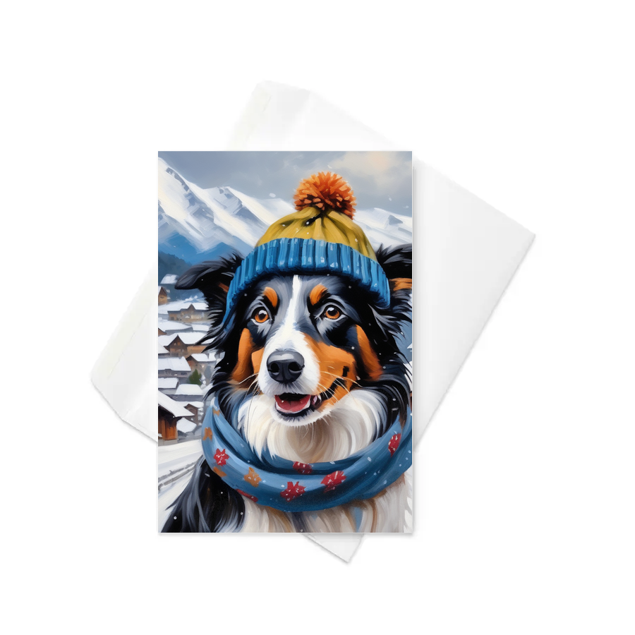 PugMug Custom Border Collie Greeting Card